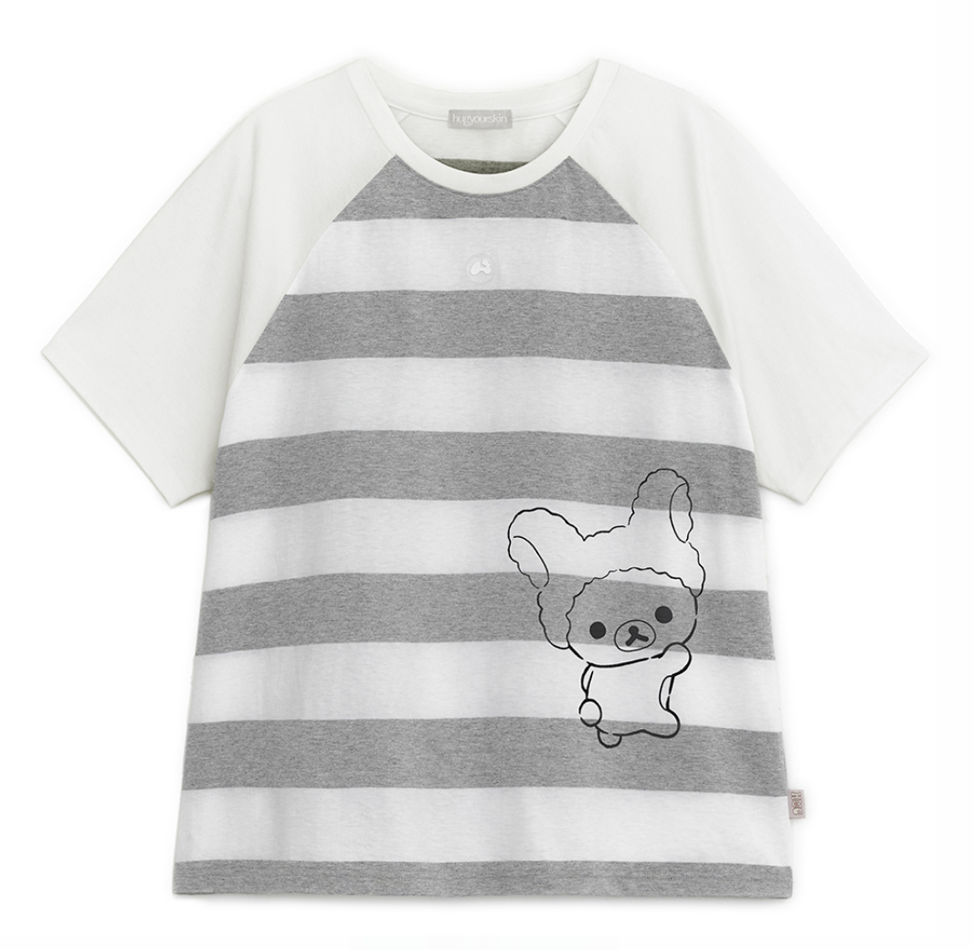 Hugyourskin - Korilakkuma Stripe T-shirt