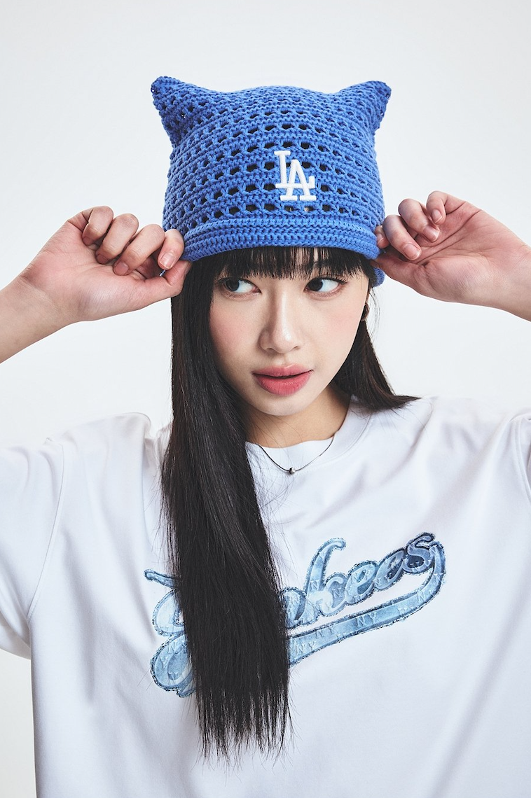 MLB Korea - Crochet Meow Beanie LA Dodgers