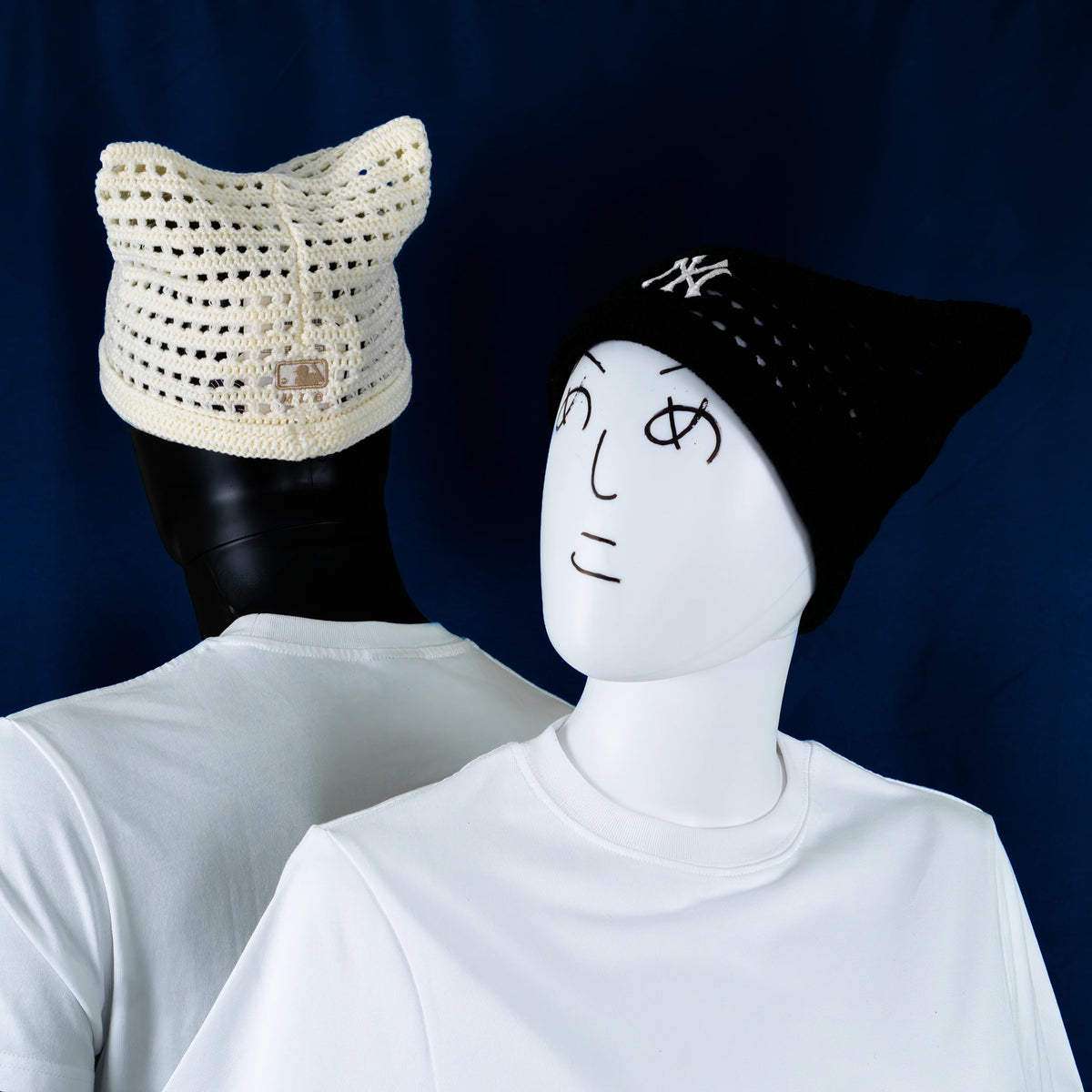 MLB Korea - Crochet Meow Beanie NY Yankees
