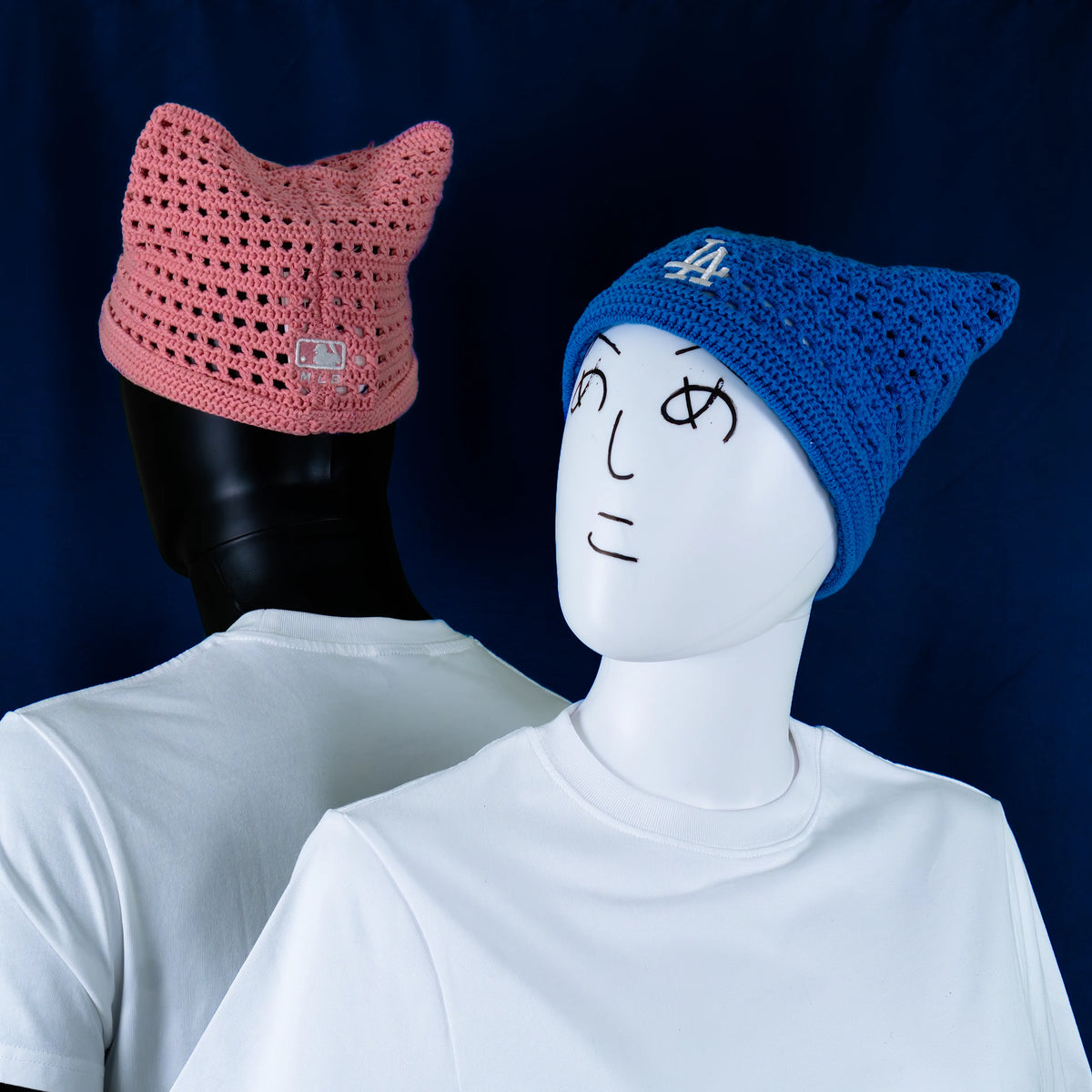 MLB Korea - Crochet Meow Beanie LA Dodgers