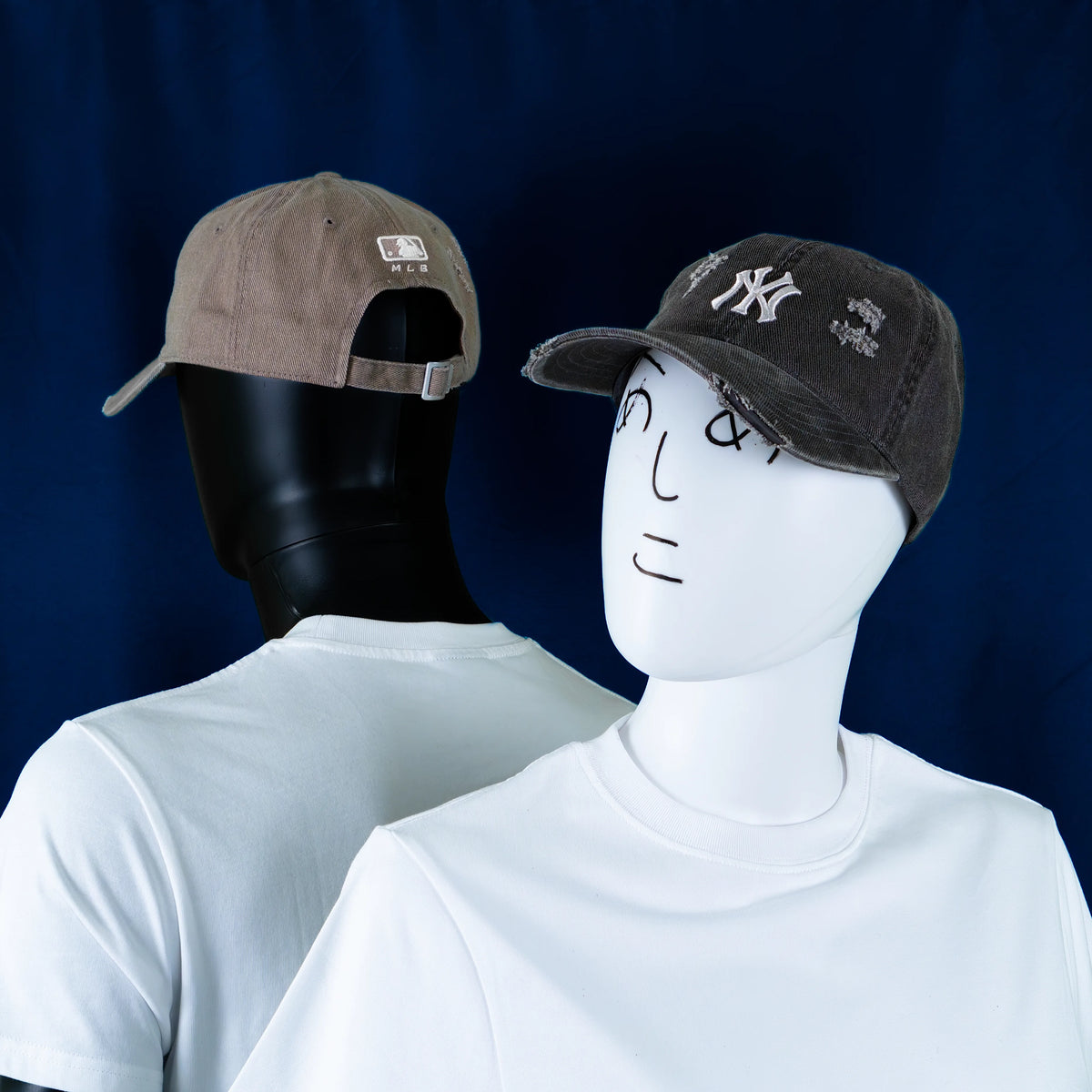 MLB Korea - Damaged Washed Cap NY Yankees