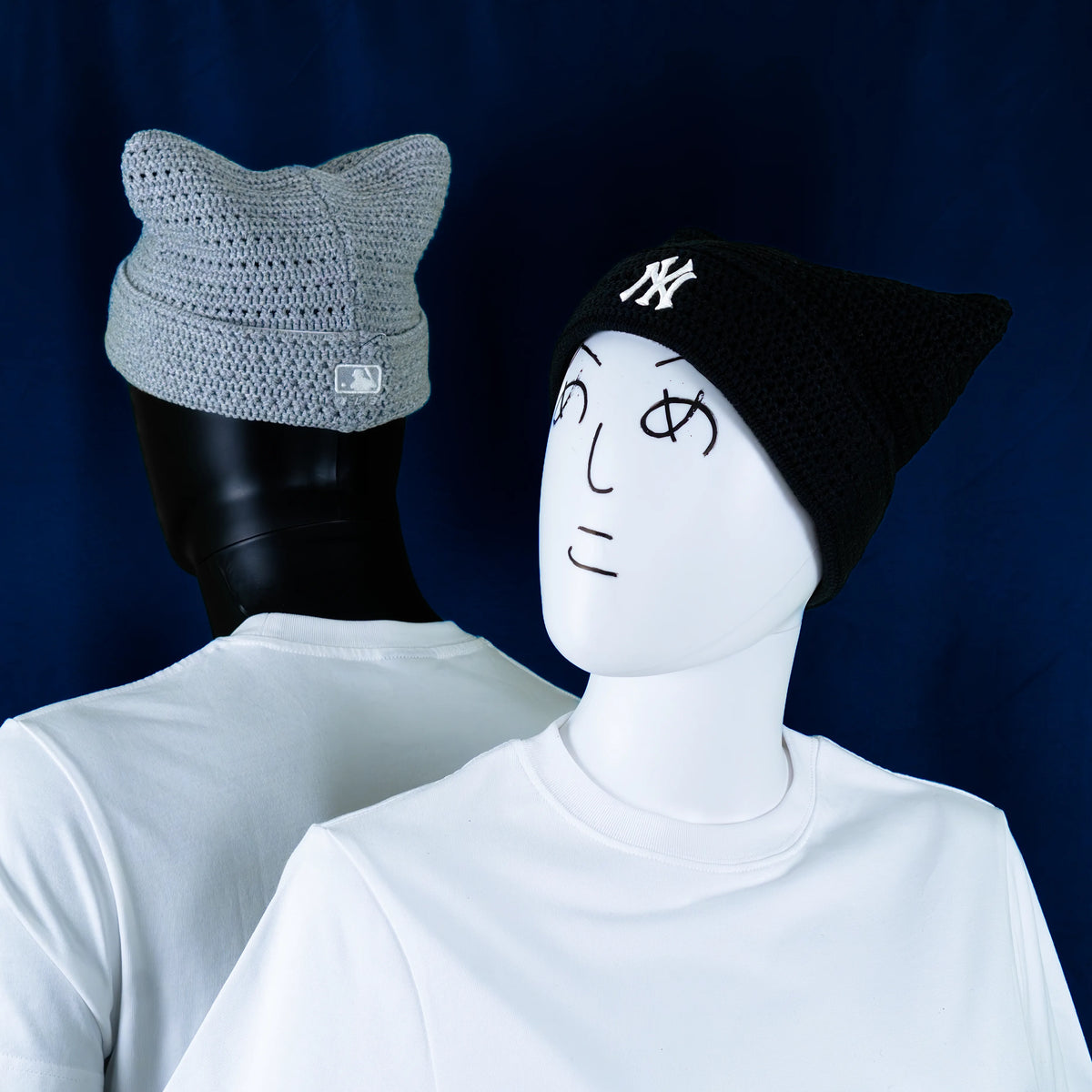 MLB Korea - Summer Crochet Meow Beanie Boston Redsocks