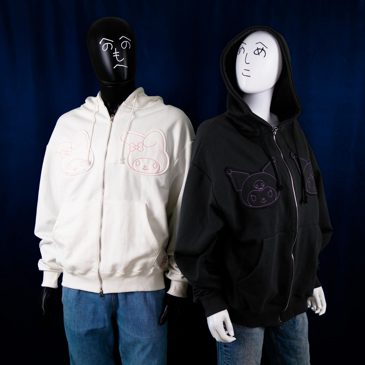 Ronron - Kuromi Zip Hoodie
