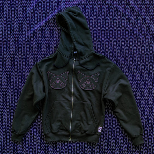 Ronron - Kuromi Zip Hoodie