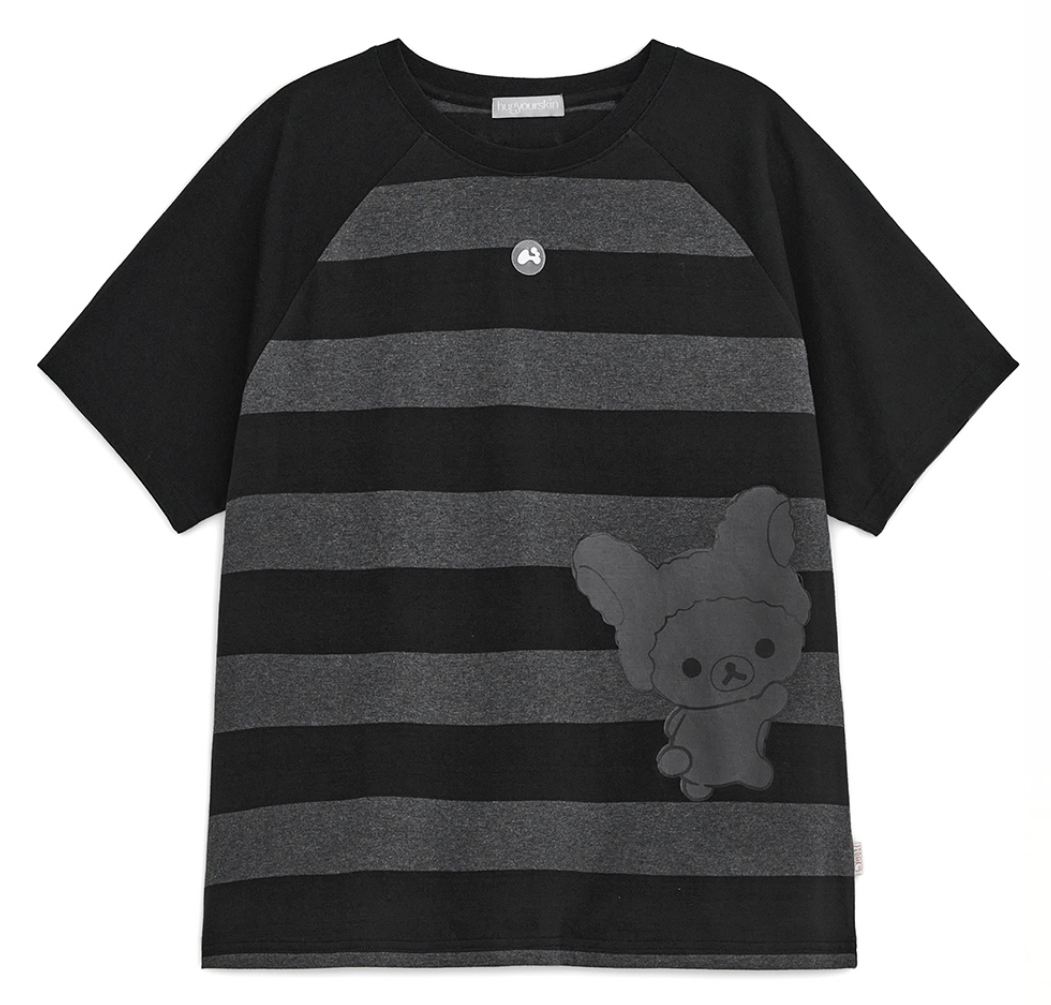Hugyourskin - Korilakkuma Stripe T-shirt